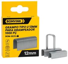 Caixa de Grampo tipo U 12mm com 1000 Grampos Bomvink