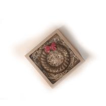Caixa de Guirlanda de Natal Branco - Ref.7081 - 5 unidades - Crystal - Rizzo