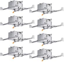 Caixa de iluminação embutida TORCHSTAR 4 polegadas, pacote com 8 unidades, rasa Caixa de iluminação embutida TORCHSTAR 4 polegadas, pacote com 8 unidades, rasa