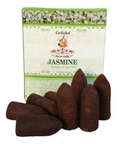 Caixa De Incenso Cone Jasmine Energia Do Equilíbrio 10 Peças