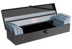 Caixa de índice de brocas MACXCOIP 115PCS Caixa de metal vazia