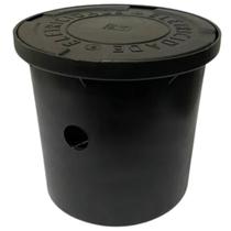 Caixa de inspeção para aterramento pvc piso com tampa pequena 23x20cm
