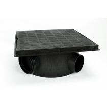 Caixa De Inspeção Pvc Dn100 Passagem Esgoto Tampa Quadrada