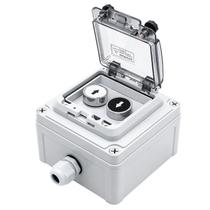 Caixa de interruptor de botão impermeável OELFFOW IP67 branca para cima e preta para baixo Caixa de interruptor de botão impermeável OELFFOW IP67 branca para cima e preta para baixo