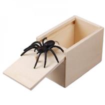 Caixa de intimidação Prank Spider Wokex Wokex Wooden Surprise Presente