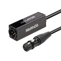 Caixa de isolamento de áudio Ground Loop Isolator XLR WiSwinda 3 pinos Caixa de isolamento de áudio Ground Loop Isolator XLR WiSwinda 3 pinos