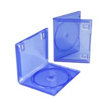 Caixa de Jogo Dupla para PS4 e PS5 - Azul Claro - Substituição de Case Blu-ray