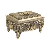 Caixa De Joias Antiga De Lata Para Armazenamento De Colares, Anéis E Brincos, Decoração De Mesa,