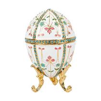 Caixa de Joias Articulada Pintada à Mão com Esmalte Fabergé - Presente Exclusivo Casa