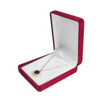 Caixa De Joias De Veludo Preto Para Casamento, Organizador De Colares, Pingentes, Brincos E