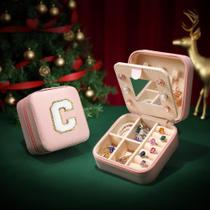 Caixa de Joias de Viagem Parima Preppy - Rosa para Meninas