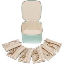 Caixa de Joias de Viagem Vlando com 6 Bolsos de Veludo