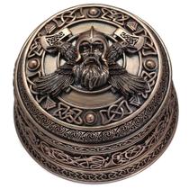 Caixa de joias GuoShuang Norse Viking Odin Trinket Yggdrasil