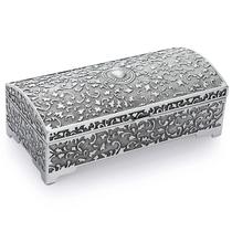 Caixa de joias Hipiwe Vintage Metal Trinket Storage Case cinza Caixa de joias Hipiwe Vintage Metal Trinket Storage Case cinza