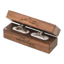 Caixa de Joias Muchly de Madeira com Tampa Flip 9,6 x 3,2 x 3,7 cm Caixa de Joias Muchly de Madeira com Tampa Flip 9,6 x 3,2 x 3,7 cm
