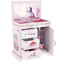 Caixa de joias musical Pretty Me Unicorn para meninas de 3 a 8 anos Caixa de joias musical Pretty Me Unicorn para meninas de 3 a 8 anos