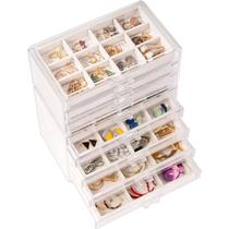 Caixa de joias ProCase, porta-brincos, organizador, 8 gavetas Caixa de joias ProCase, porta-brincos, organizador, 8 gavetas