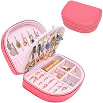 Caixa de joias ProCase Travel Size em couro PU em forma de concha Caixa de joias ProCase Travel Size em couro PU em forma de concha