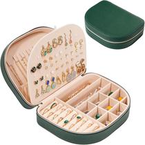 Caixa de joias ProCase Travel Size em couro PU em forma de concha Caixa de joias ProCase Travel Size em couro PU em forma de concha