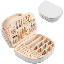 Caixa de joias ProCase Travel Size em couro PU em forma de concha Caixa de joias ProCase Travel Size em couro PU em forma de concha