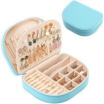 Caixa de joias ProCase Travel Size em couro PU em forma de concha Caixa de joias ProCase Travel Size em couro PU em forma de concha