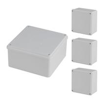 Caixa de junção de PVC Anpugaolao 15x15x8cm IP65 à prova de poeira, pacote com 4 Caixa de junção de PVC Anpugaolao 15x15x8cm IP65 à prova de poeira, pacote com 4