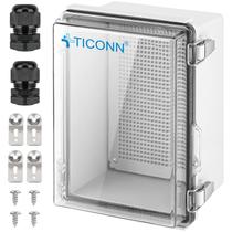 Caixa de junção elétrica TICONN IP67 Clear 28x19x14 cm