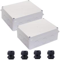 Caixa de Junção LuSumtly em ABS IP65 à Prova dÁgua 20x16x8 cm Caixa de Junção LuSumtly em ABS IP65 à Prova dÁgua 20x16x8 cm