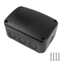 Caixa de junção Nineleaf IP66 impermeável 12,5 x 8,6 x 6,2 cm preta Caixa de junção Nineleaf IP66 impermeável 12,5 x 8,6 x 6,2 cm preta