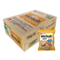 Caixa de Lamen Coreano Neoguri Suave Sabor Frutos do Mar 100g - 20 pacotes - Nongshim