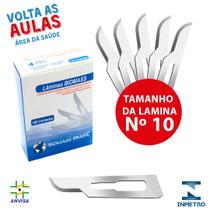 Caixa de lâmina de Bisturi 100 unidades Esteril Inox Biomass Caixa de lâmina de Bisturi 100 unidades Esteril Inox Biomass
