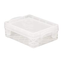 Caixa de lápis Advantus Super Stacker de plástico transparente