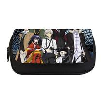 Caixa de lápis Bungos Stray Dogs Bolsa de papelaria de grande capacidade