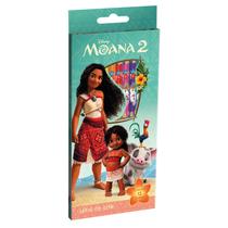 Caixa de Lápis de Cor 12 Cores Escolar Moana 2 Disney Infantil Tris Caixa de Lápis de Cor 12 Cores Escolar Moana 2 Disney Infantil Tris