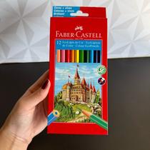 Caixa de lapis de cor com 12 cores Faber castell eco lápis colorido infantil de criança para escola lápis peças castel Caixa de lapis de cor com 12 cores Faber castell eco lápis colorido infantil de criança para escola lápis peças castel