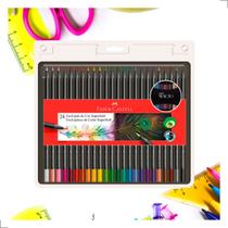 Caixa de Lapis de Cor Faber Castell Super soft 24 Cores Kit Escolar Mina Macia Caixa de Lapis de Cor Faber Castell Super soft 24 Cores Kit Escolar Mina Macia