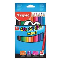 Caixa de Lápis de Cor Jumbo - Color Peps Maxi 12 Cores da Maped Ref FR83401010