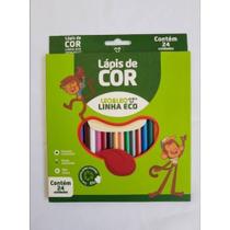 Caixa de lápis de cor sextavado - 24 cores Leo&Leo