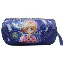 Caixa de lápis Sailor Moon Anime de grande capacidade PU 21x7x10,5 cm