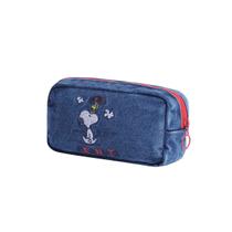 Caixa de lápis Snoopyss Big Capacity Papelaria Jeans 80g