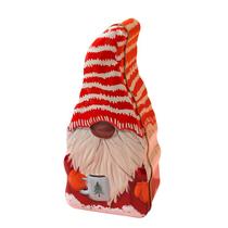 Caixa de lata de Natal em forma de Papai Noel com listra vermelha 200g Caixa de lata de Natal em forma de Papai Noel com listra vermelha 200g