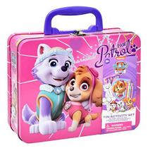 Caixa de lata para colorir e atividades PAW Patrol - Kit para crianças