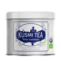 Caixa de lata Tea KUSMI TEA White Anastasia Organic Blend 90g Caixa de lata Tea KUSMI TEA White Anastasia Organic Blend 90g