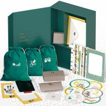 Caixa de lembranças Benicci Baby Memory Organizer verde