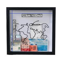 Caixa De Lembranças De Viagem Com Moldura Para Fotos E Compartimento Superior Para Exibir Bilhetes E