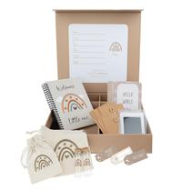 Caixa de Lembranças para Bebês Yunioo - Com Livro de Memória e Cartões Milestone