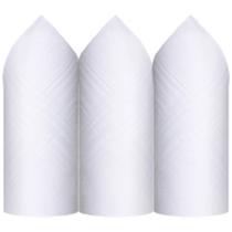 Caixa de Lenço Masculino Algodão 32 X 32 cm - 2405 Branco