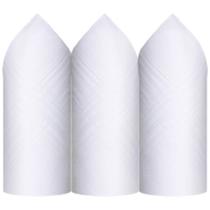Caixa de Lenço Masculino Algodão 39 X 39 cm - 344 Branco