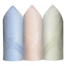 Caixa de Lenço Masculino Algodão 39 X 39 cm - 344P Tons Claros