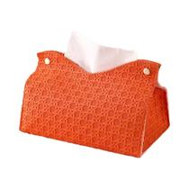 Caixa De Lenços De Couro PU Decorativa Com Botões Para Salas De Estar, Quartos E Banheiros Caixa De Lenços De Couro PU Decorativa Com Botões Para Salas De Estar, Quartos E Banheiros